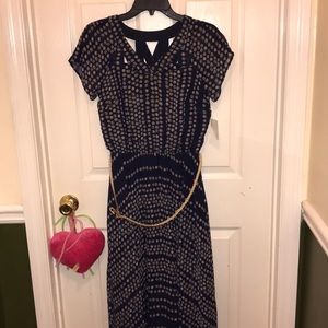Chris McLaughlin navy blue dress